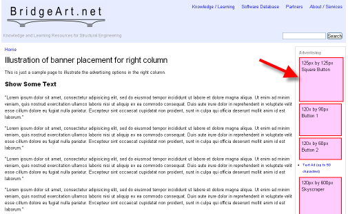 structural software database home page advertising